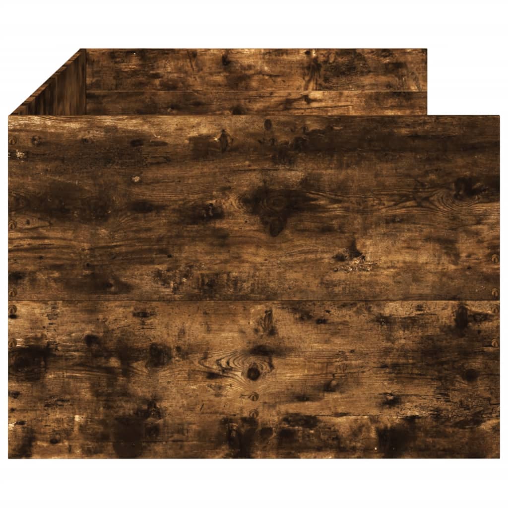 Daybed with Drawers without Mattress Smoked Oak 90x200 cm