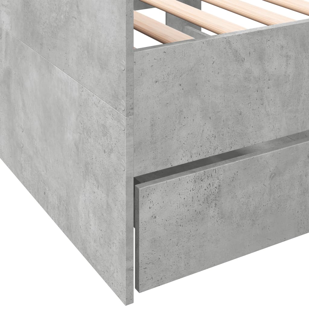 Daybed | Concrete grey | Engineered wood | Small Single