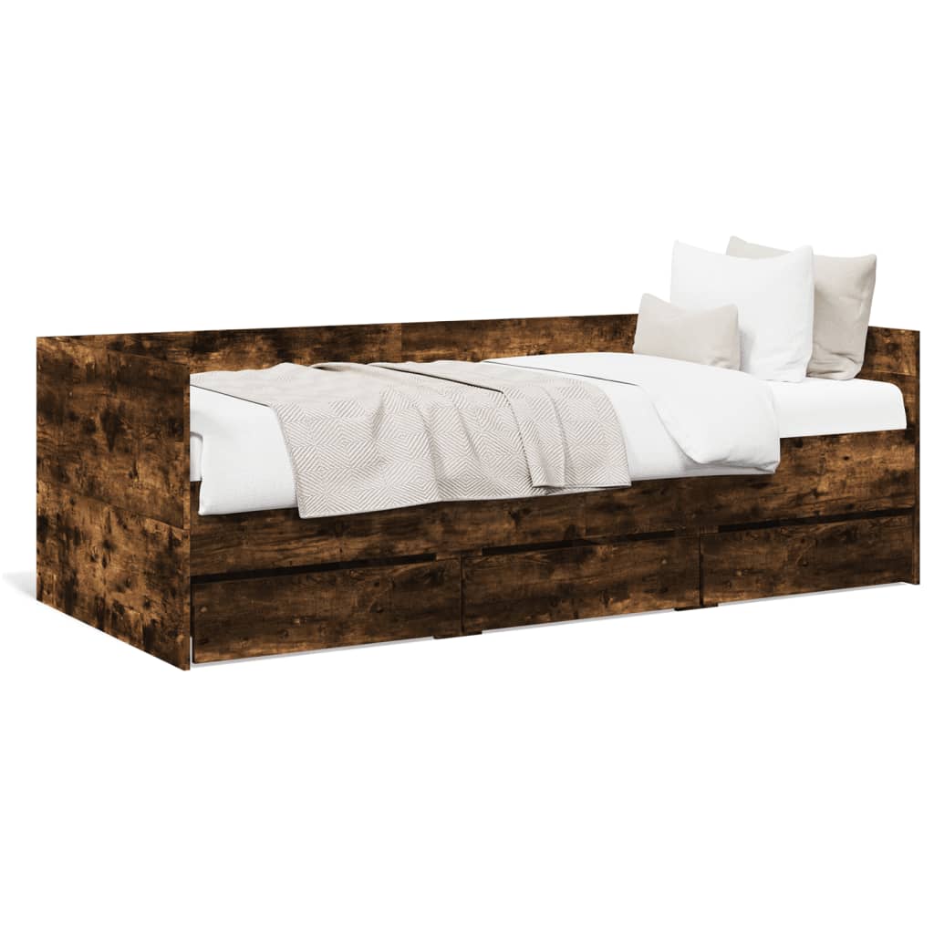 Daybed | Smoked Oak | Engineered wood | 75 x 190 cm