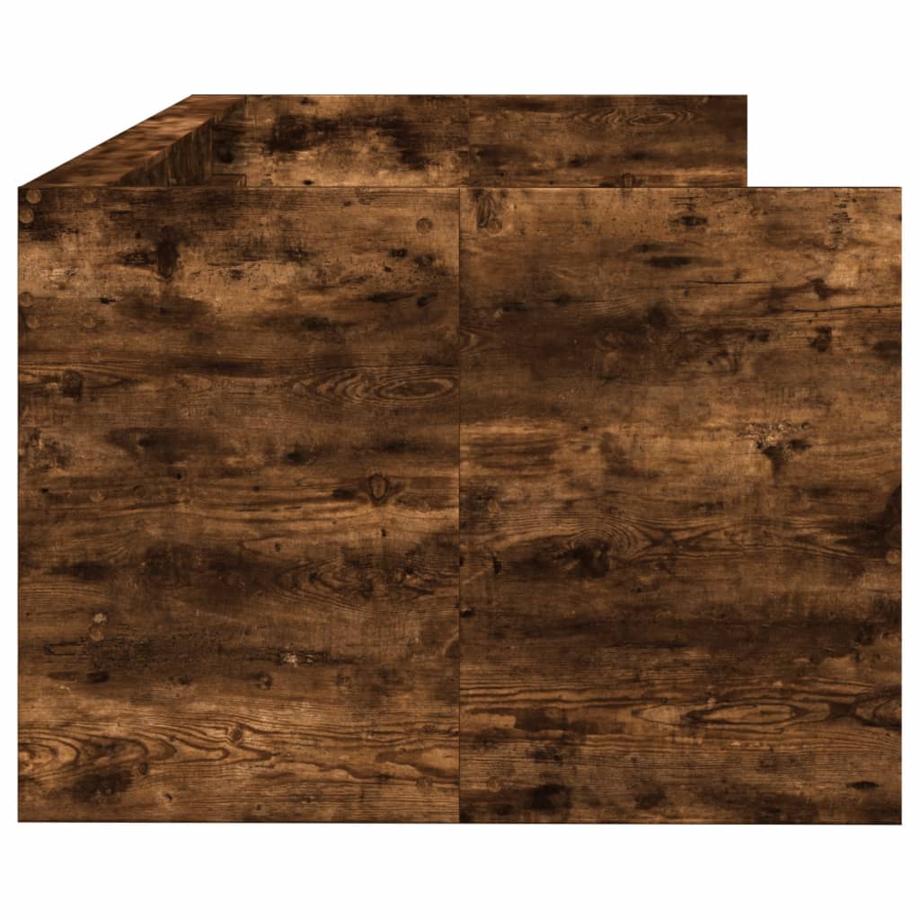 Daybed with Drawers without Mattress Smoked Oak 75x190 cm Small Single