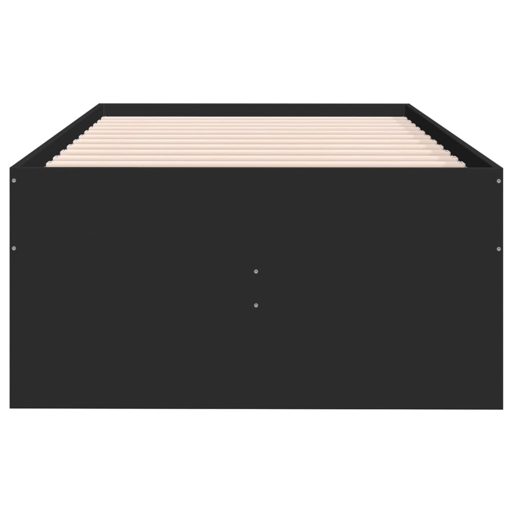 Daybed with Drawers without Mattress Black 100x200 cm