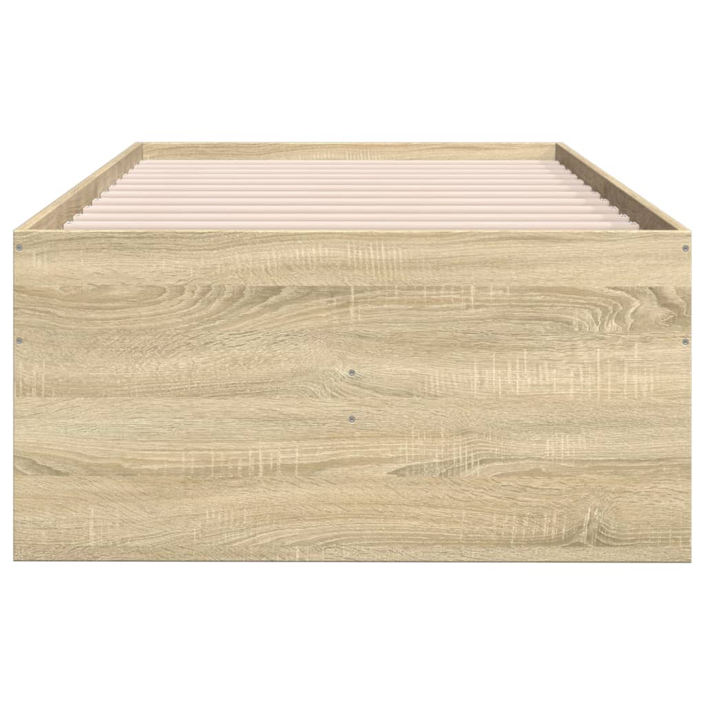 Daybed with Drawers without Mattress Sonoma Oak 100x200 cm