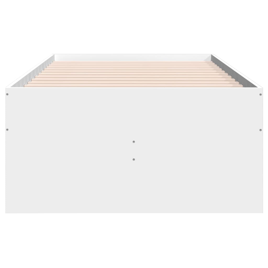Daybed with Drawers without Mattress White 90x190 cm Single