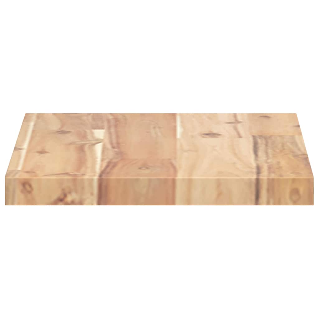 Floating Shelves 4 pcs 40x20x2 cm Untreated Solid Wood Acacia