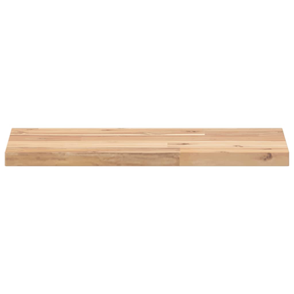 Floating Shelf 60x20x2 cm Untreated Solid Wood Acacia