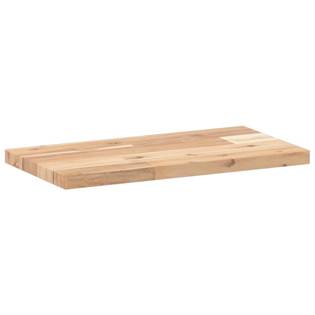 Floating Shelves 2 pcs 60x20x2 cm Untreated Solid Wood Acacia