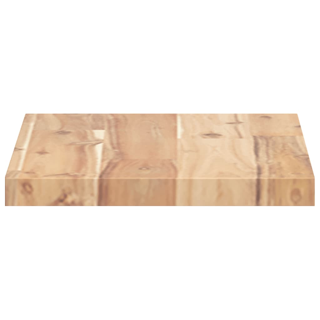 Floating Shelves 2 pcs 60x20x2 cm Untreated Solid Wood Acacia