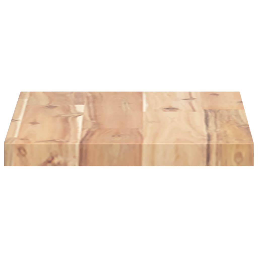 Floating Shelves 4 pcs 60x20x2 cm Untreated Solid Wood Acacia