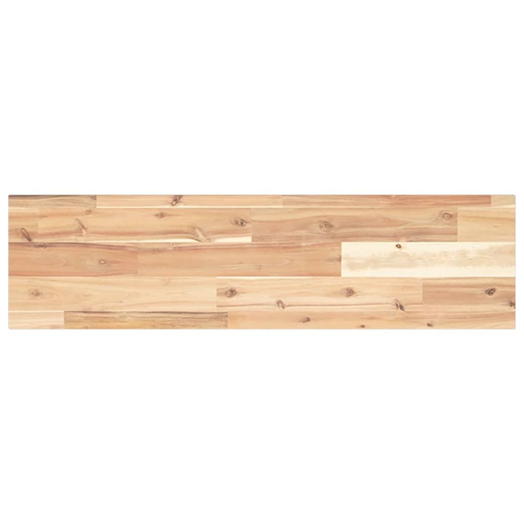 Floating Shelf 100x20x2 cm Untreated Solid Wood Acacia