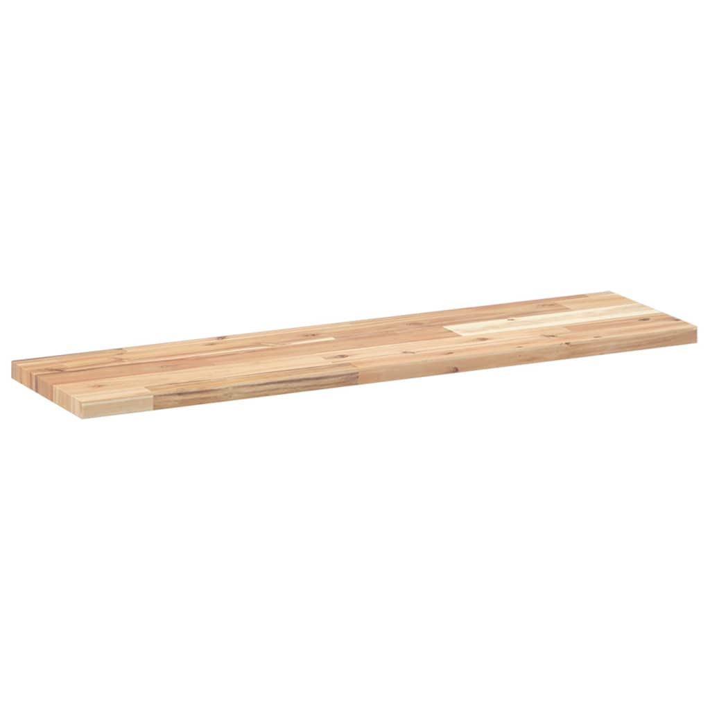 Floating Shelves 4 pcs 100x20x2 cm Untreated Solid Wood Acacia