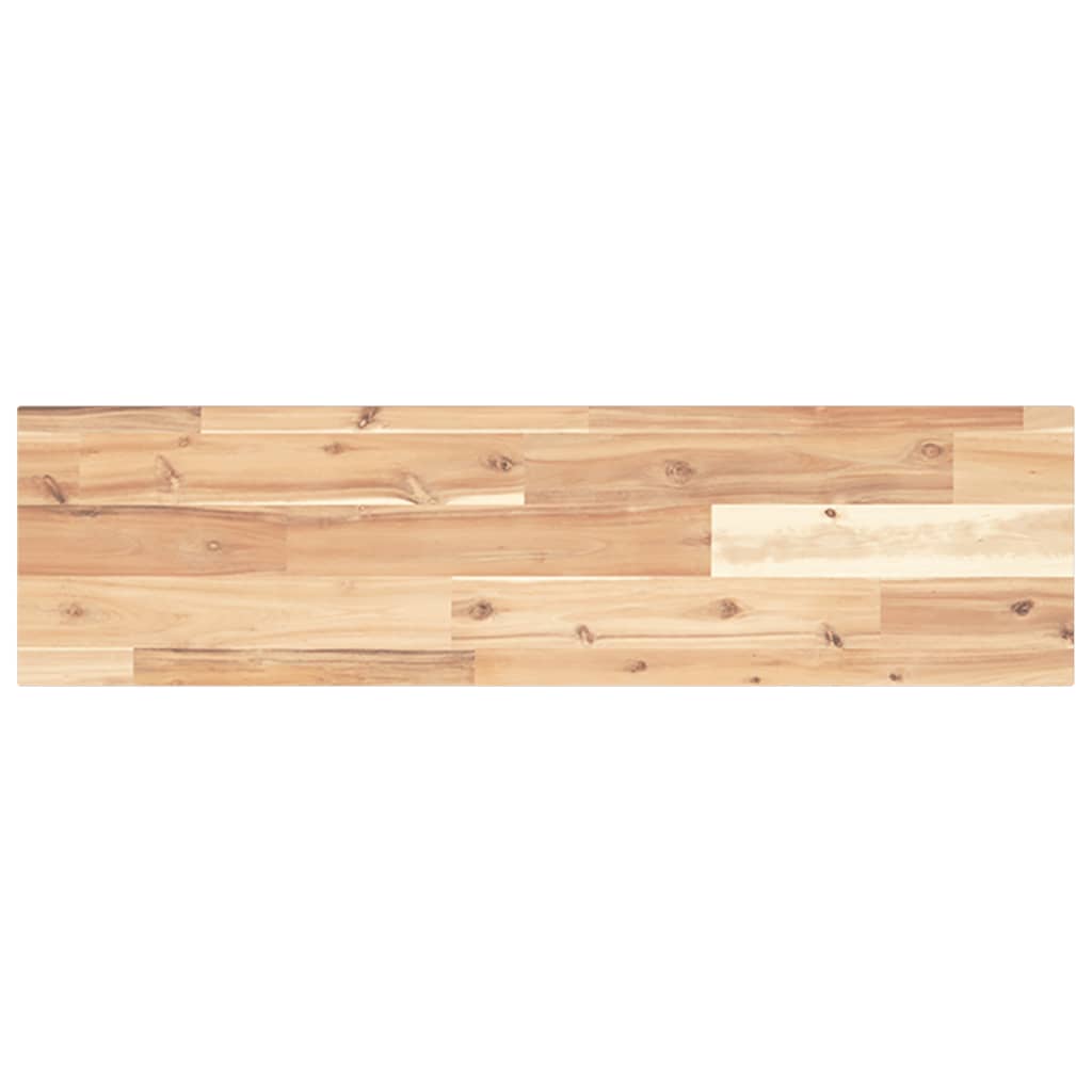 Floating Shelves 4 pcs 100x20x2 cm Untreated Solid Wood Acacia