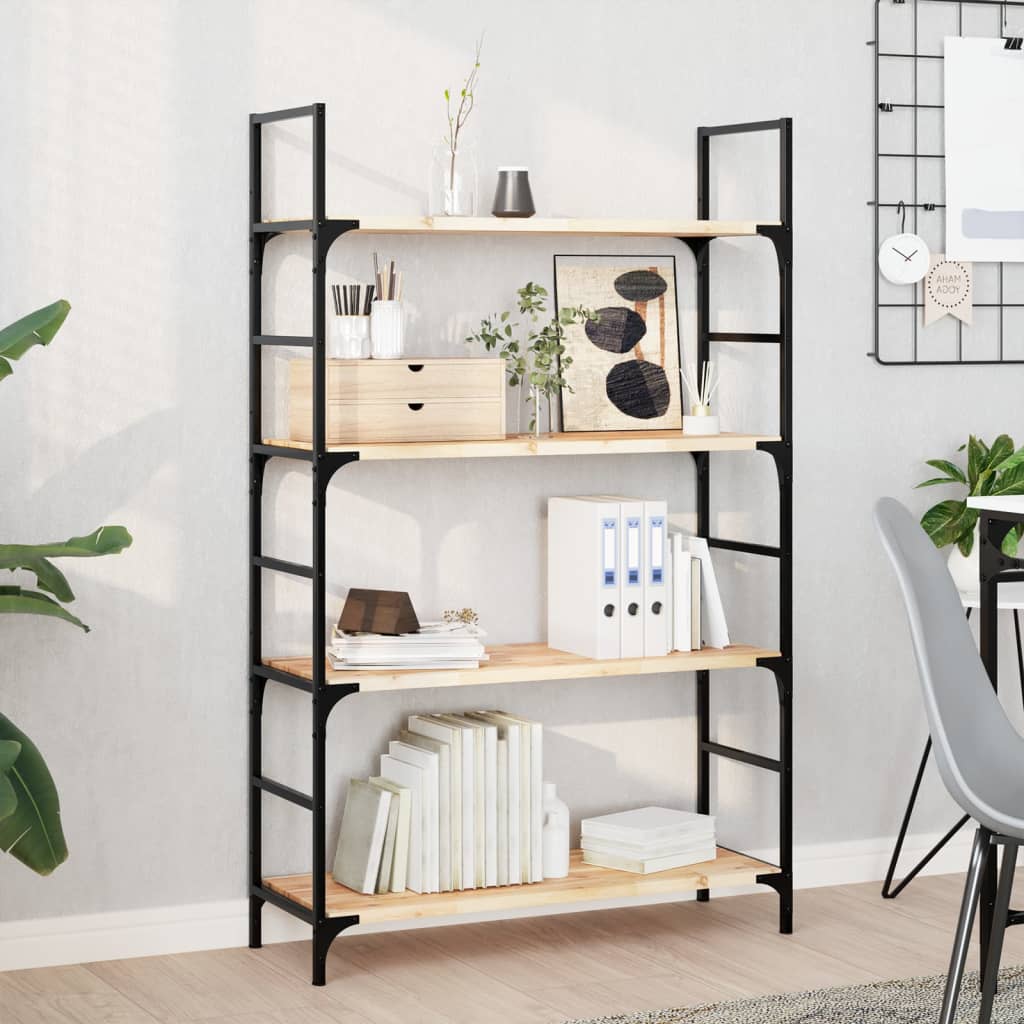 Floating Shelves 4 pcs 100x30x2 cm Untreated Solid Wood Acacia