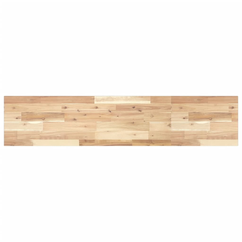 Floating Shelf 120x30x2 cm Untreated Solid Wood Acacia
