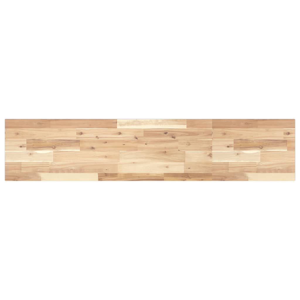 Floating Shelves 2 pcs 140x30x2 cm Untreated Solid Wood Acacia