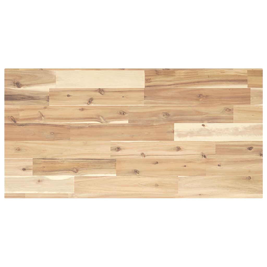 Floating Shelves 2 pcs 100x40x2 cm Untreated Solid Wood Acacia