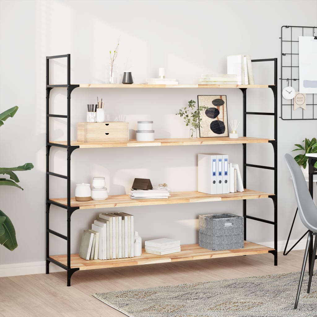 Floating Shelves 2 pcs 120x40x2 cm Untreated Solid Wood Acacia