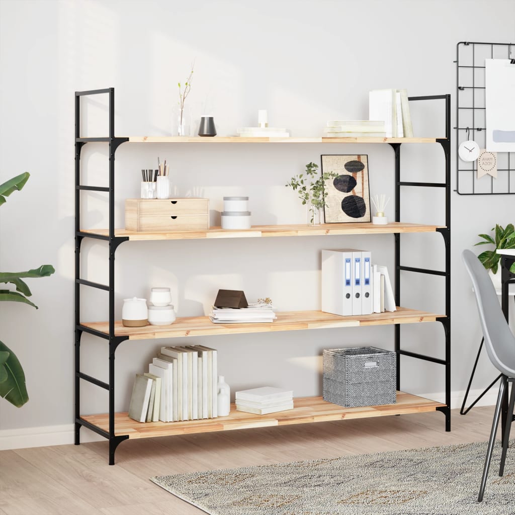 Floating Shelves 3 pcs 140x40x2 cm Untreated Solid Wood Acacia