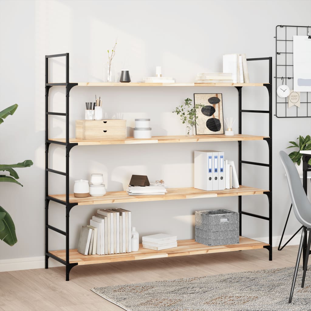 Floating Shelves 2 pcs 160x40x2 cm Untreated Solid Wood Acacia