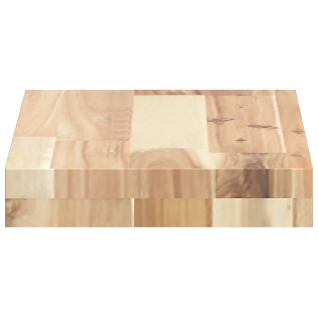 Floating Shelves 2 pcs 60x20x4 cm Untreated Solid Wood Acacia