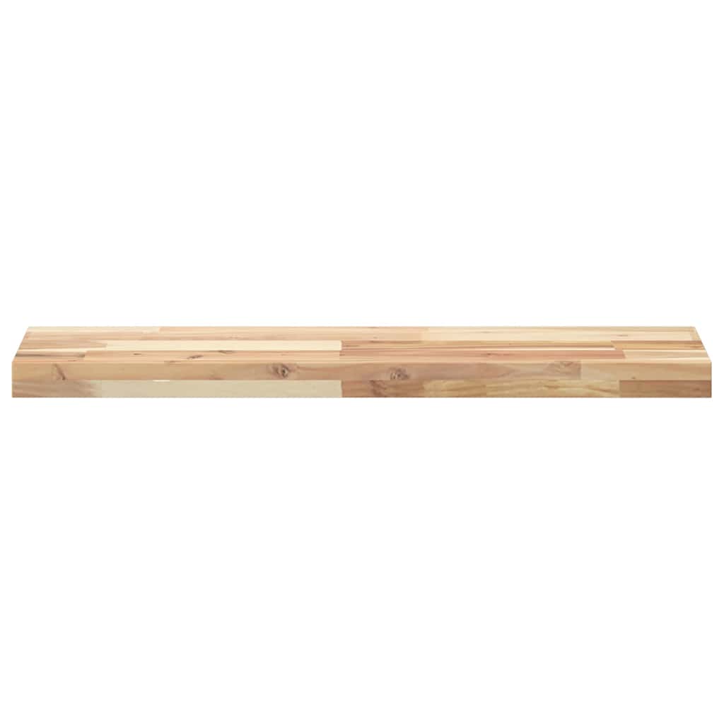 Floating Shelves 2 pcs 100x20x4 cm Untreated Solid Wood Acacia