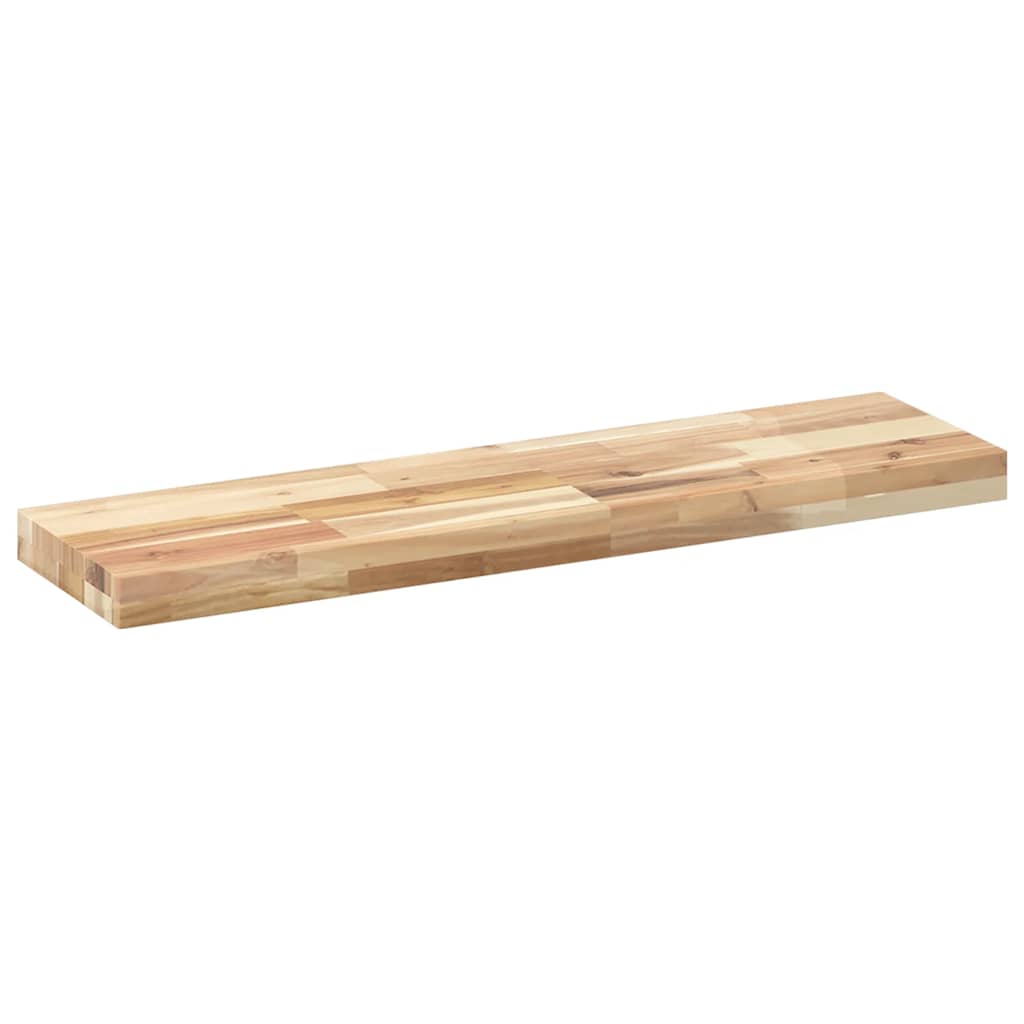 Floating Shelves 4 pcs 100x20x4 cm Untreated Solid Wood Acacia