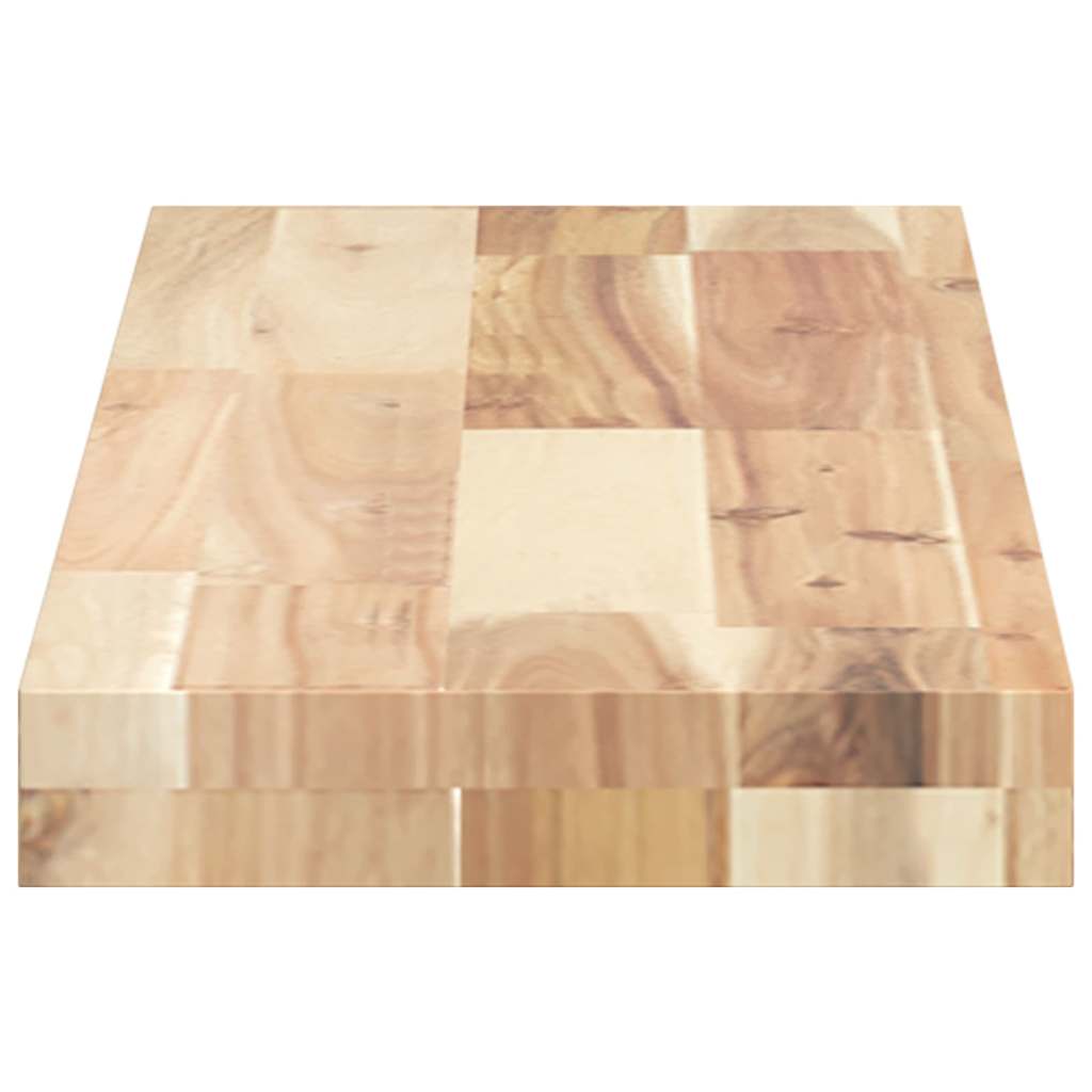 Floating Shelves 4 pcs 100x20x4 cm Untreated Solid Wood Acacia
