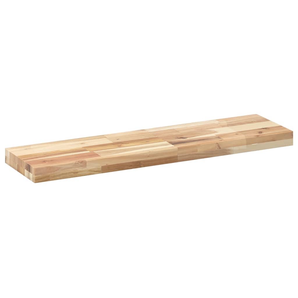 Floating Shelves 4 pcs 100x20x4 cm Untreated Solid Wood Acacia