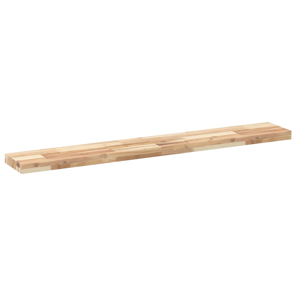 Floating Shelves 2 pcs 160x20x4 cm Untreated Solid Wood Acacia