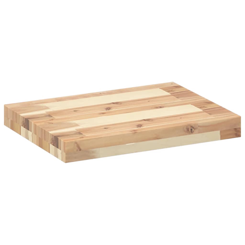 Floating Shelves 2 pcs 60x30x4 cm Untreated Solid Wood Acacia