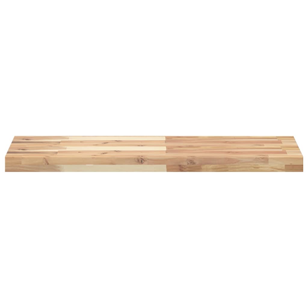 Floating Shelf 100x30x4 cm Untreated Solid Wood Acacia