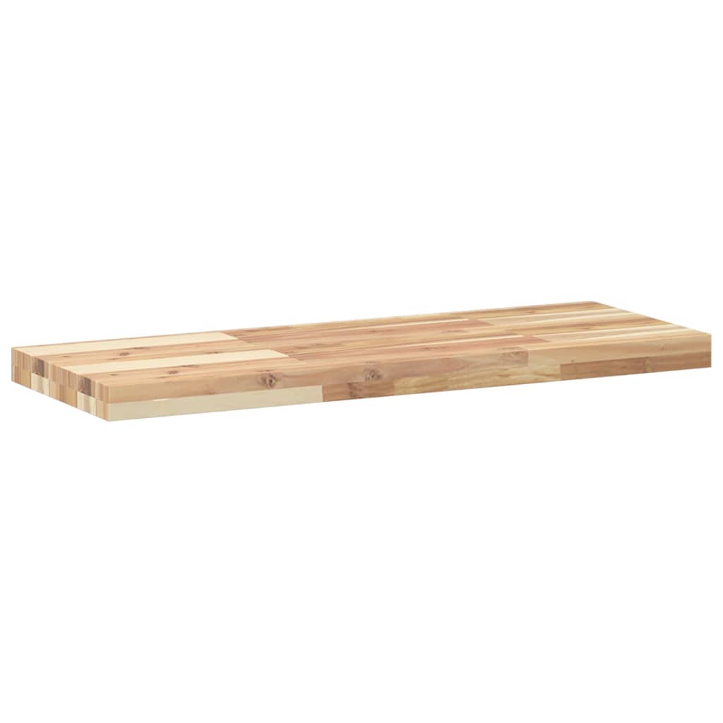 Floating Shelves 4 pcs 100x30x4 cm Untreated Solid Wood Acacia