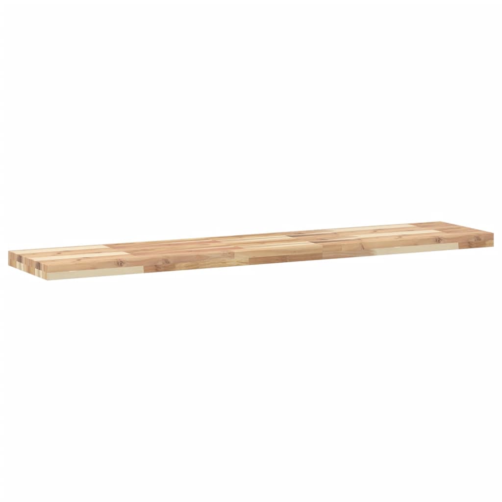 Floating Shelves 4 pcs 120x30x4 cm Untreated Solid Wood Acacia