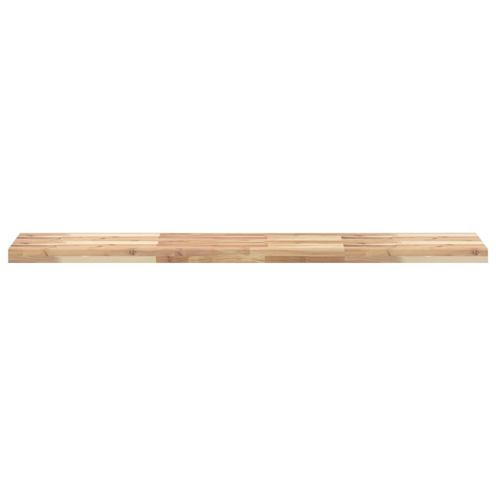 Floating Shelf 140x30x4 cm Untreated Solid Wood Acacia