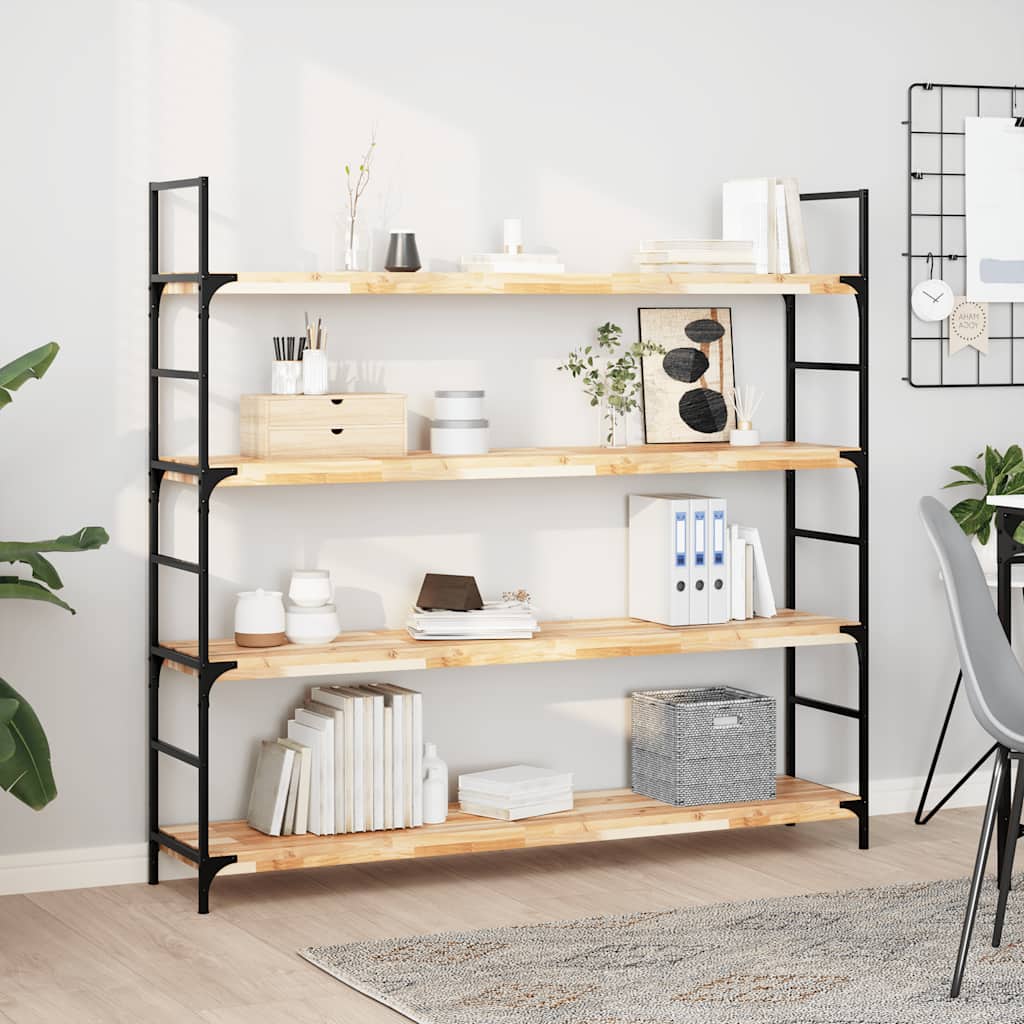 Floating Shelves 3 pcs 160x30x4 cm Untreated Solid Wood Acacia