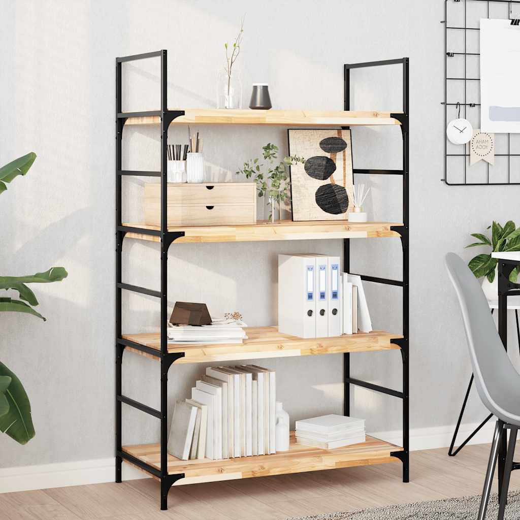 Floating Shelves 4 pcs 80x40x4 cm Untreated Solid Wood Acacia