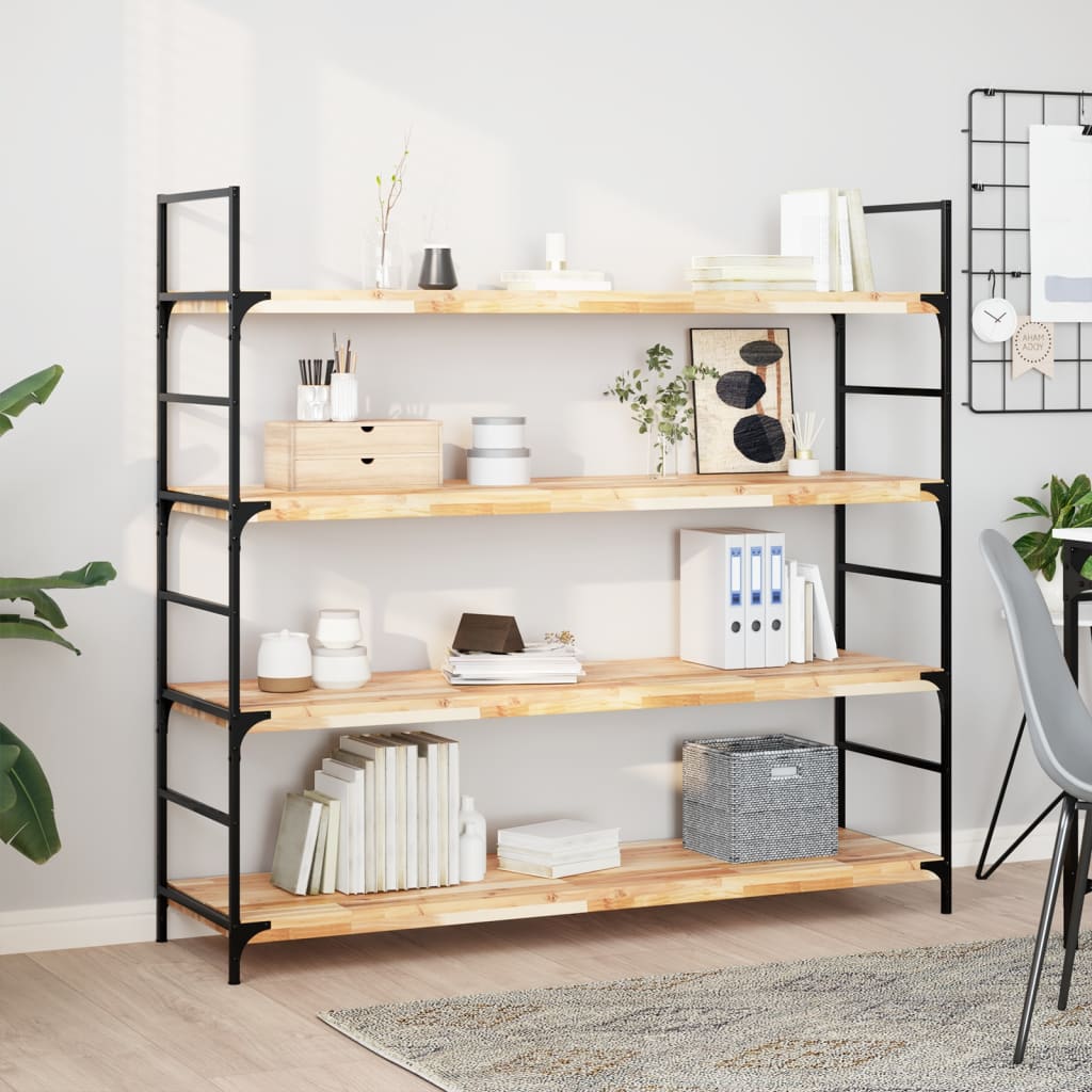 Floating Shelves 2 pcs 120x40x4 cm Untreated Solid Wood Acacia
