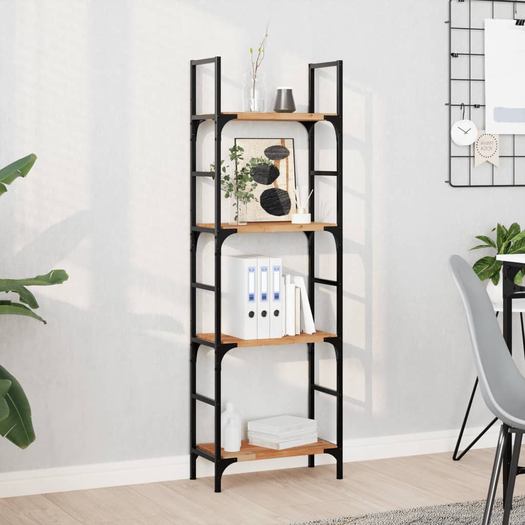 Floating Shelves 4 pcs 60x20x2 cm Oil Finished Solid Wood Acacia