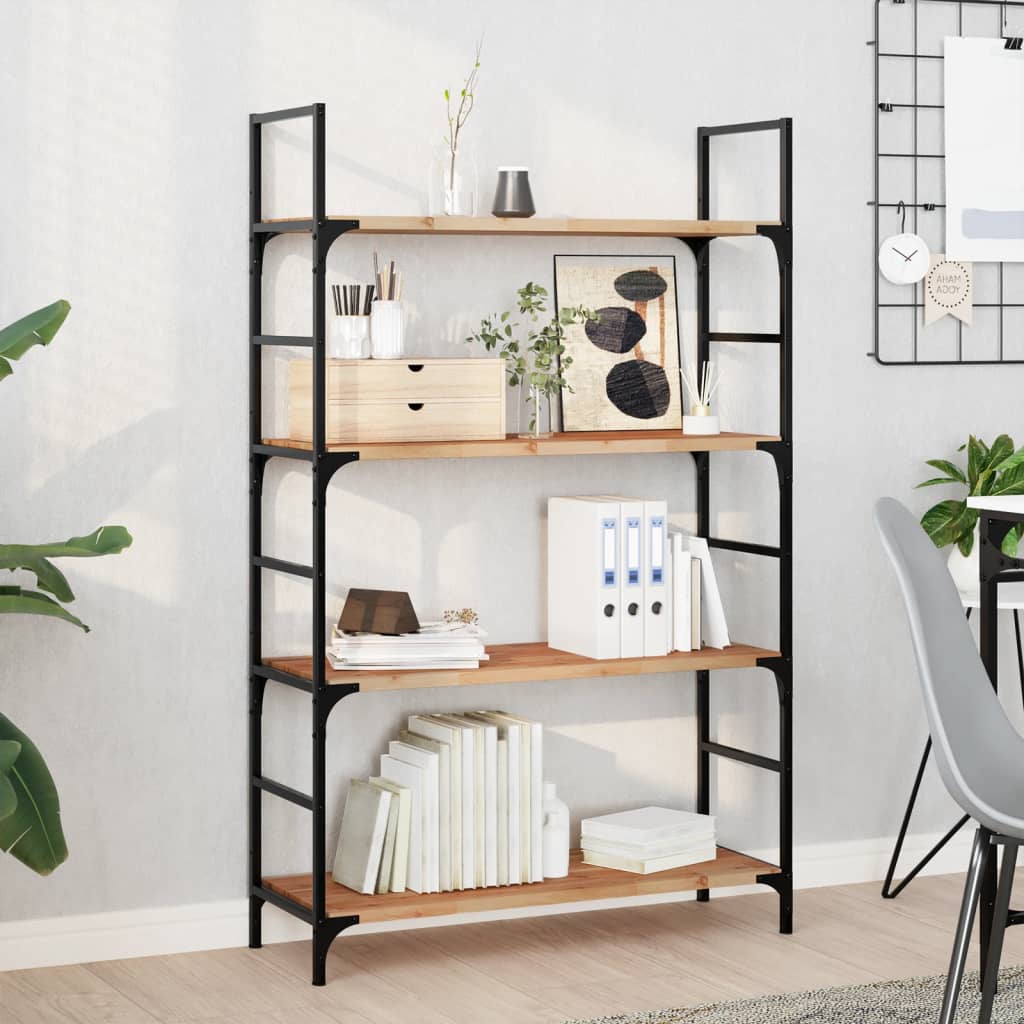Floating Shelves 4 pcs 100x30x2 cm Oil Finished Solid Wood Acacia