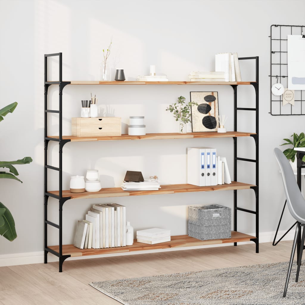Floating Shelves 3 pcs 120x30x2 cm Oil Finished Solid Wood Acacia