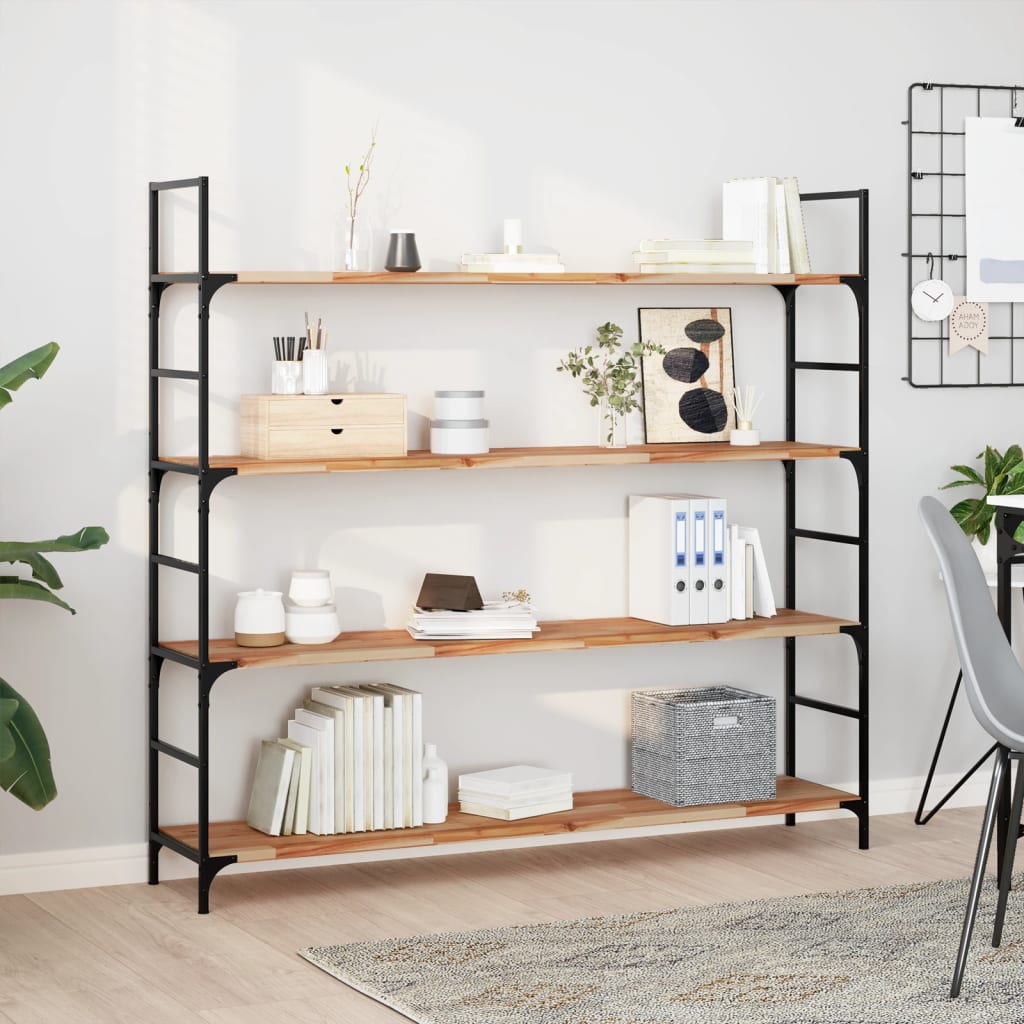 Floating Shelves 3 pcs 140x30x2 cm Oil Finished Solid Wood Acacia
