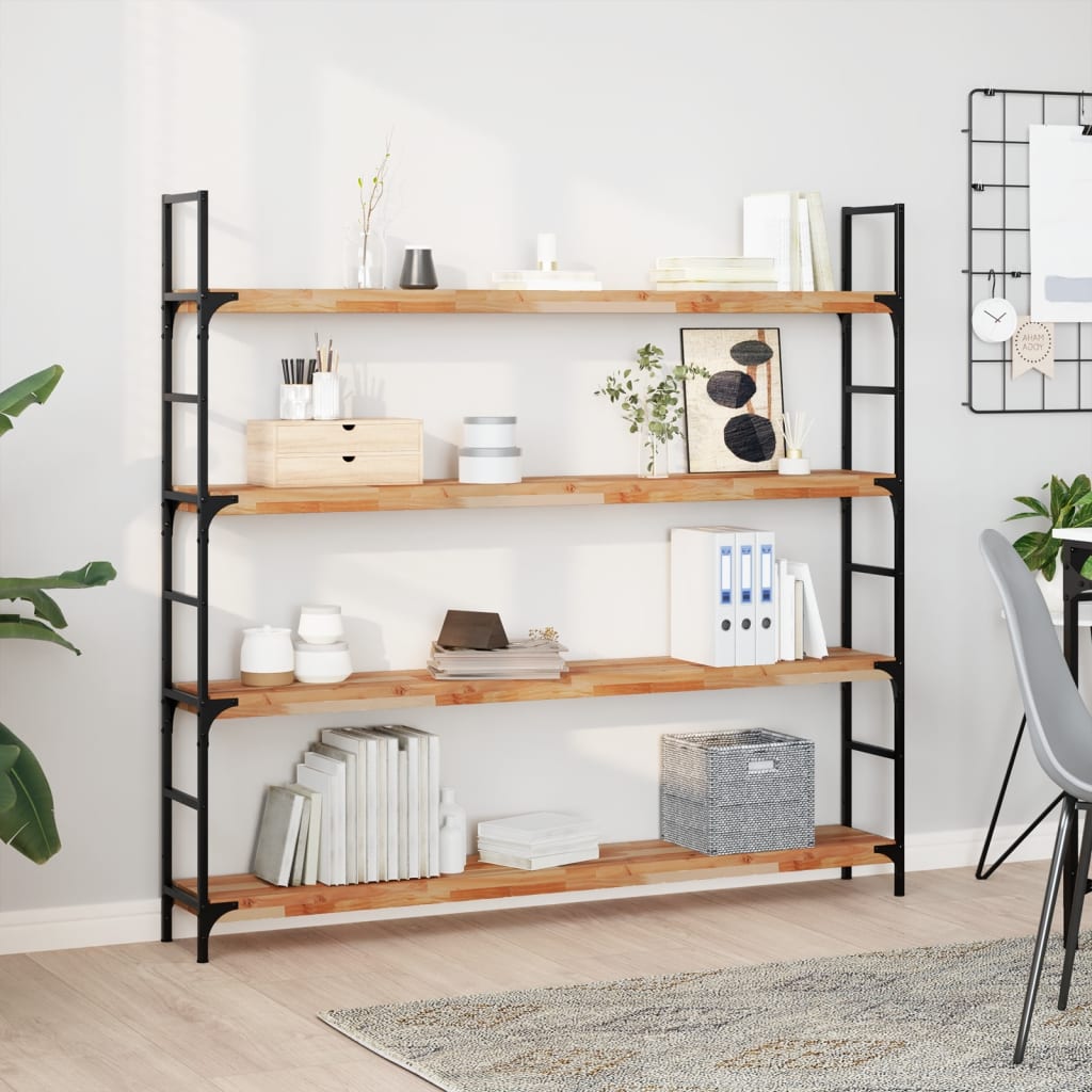 Floating Shelves 3 pcs 160x20x4 cm Oil Finished Solid Wood Acacia