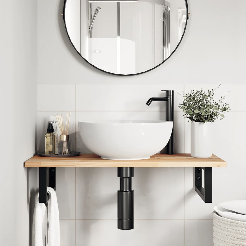 Bathroom Vanity Top Untreated 60x40x2 cm Solid Wood Acacia