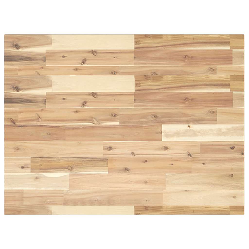 Desk Top Untreated 80x60x2 cm Solid Wood Acacia