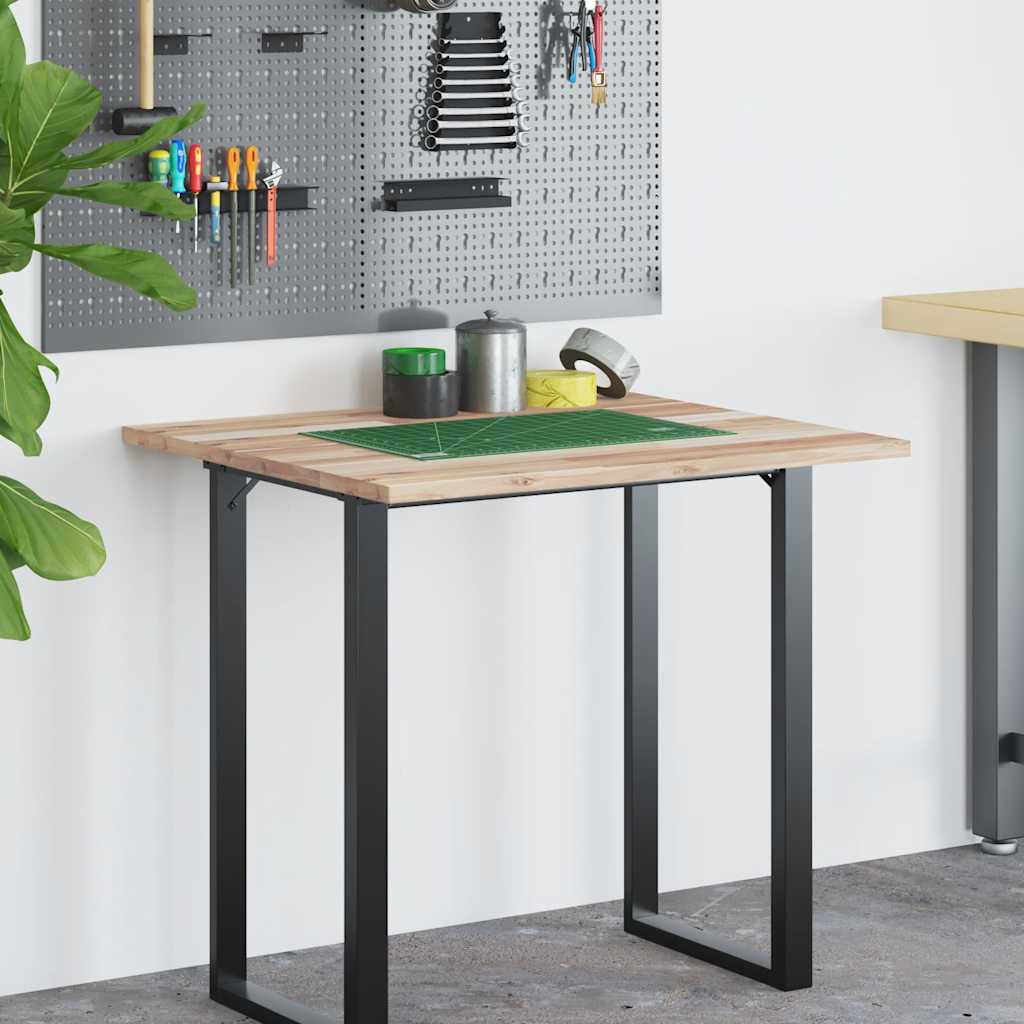 Desk Top Untreated 80x60x2 cm Solid Wood Acacia