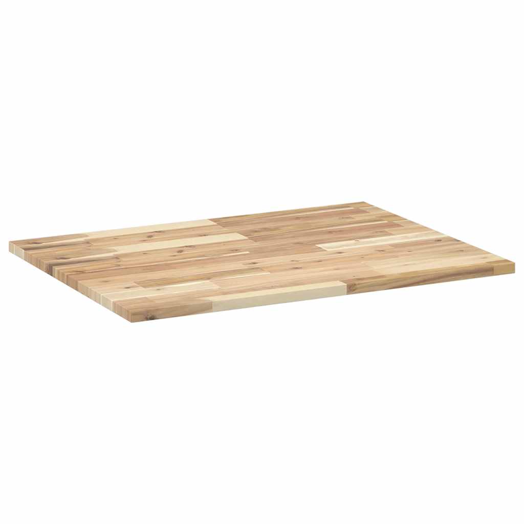 Desk Top Untreated 80x60x2 cm Solid Wood Acacia