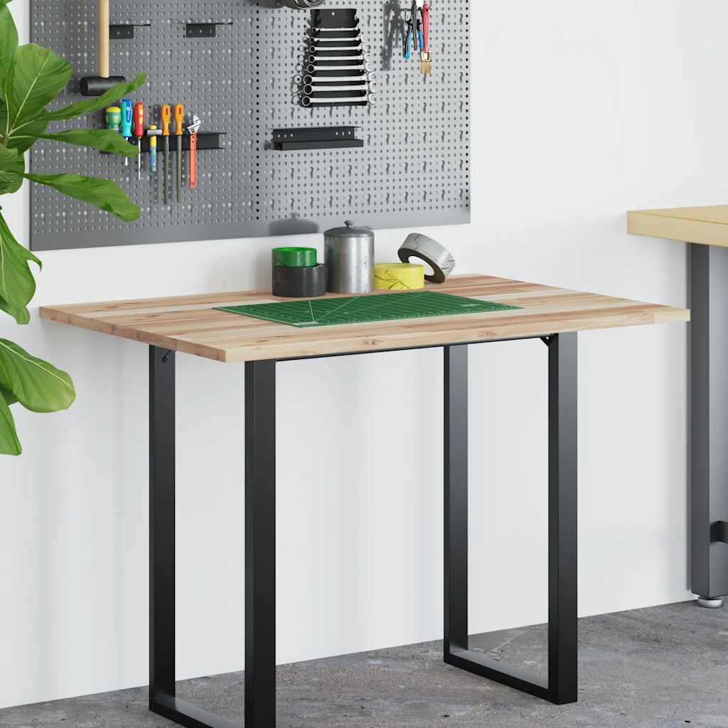 Desk Top Untreated 80x70x2 cm Solid Wood Acacia