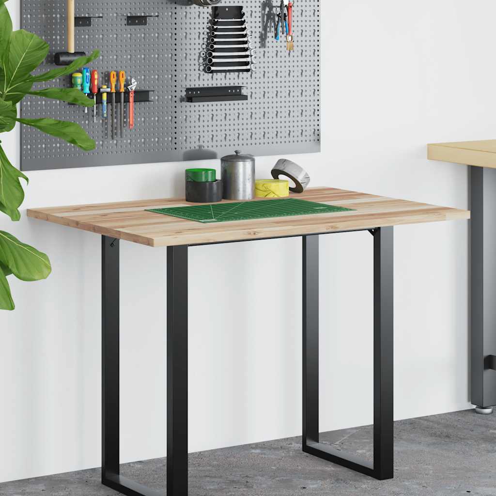 Desk Top Untreated 100x80x2 cm Solid Wood Acacia