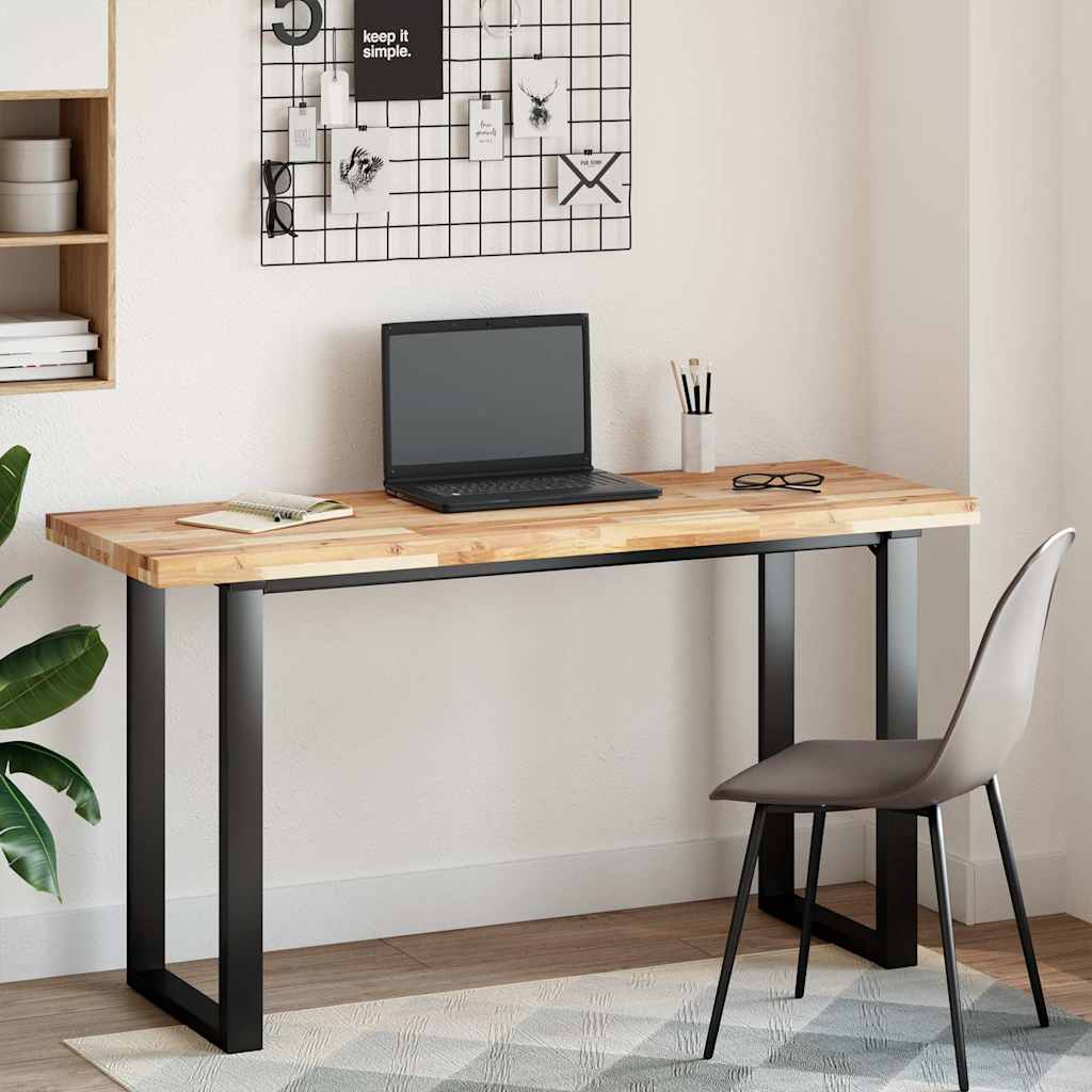 Desk Top Untreated 140x50x4 cm Solid Wood Acacia