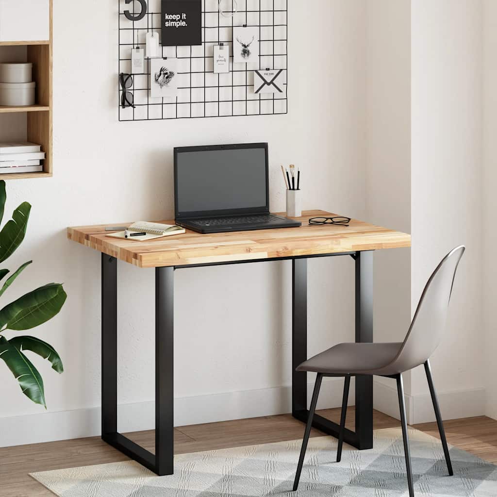 Desk Top Untreated 80x70x4 cm Solid Wood Acacia