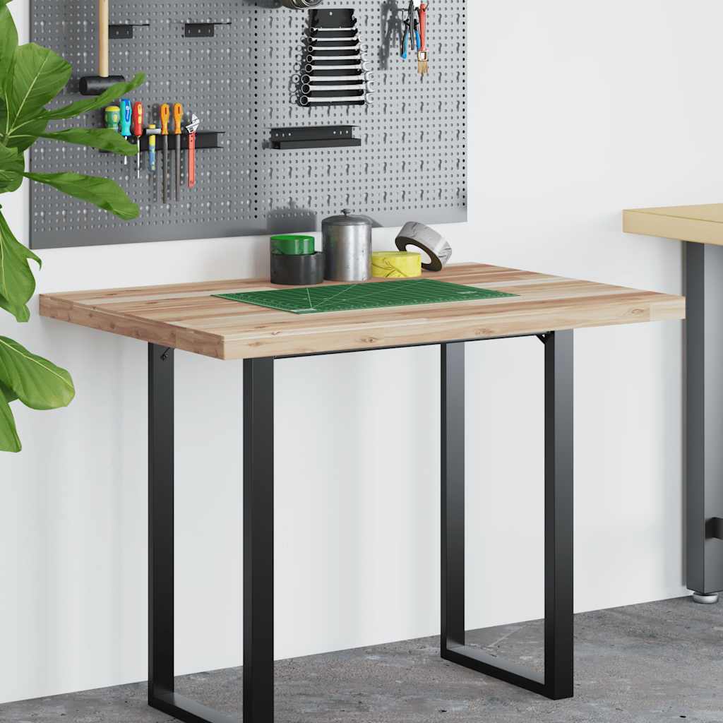 Desk Top Untreated 80x70x4 cm Solid Wood Acacia